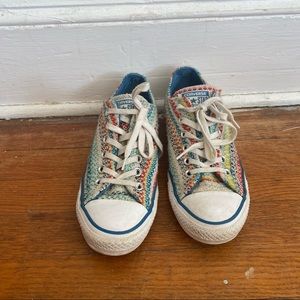 Converse Woven striped colorful sneakers 8
